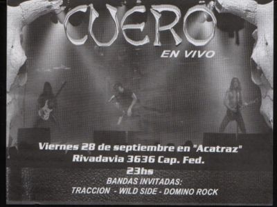 Cuero concert flyer 2002