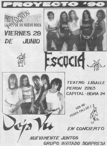 Concert flyer 1990
