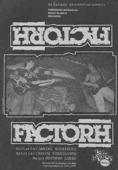 Flyer for a concert in 1985