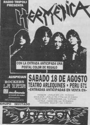 Concert flyer 1990