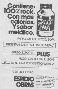 This is the real medicine, flyer for support show for the first Metal album in Argentina!