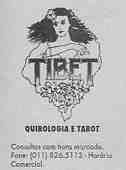 Advertisement for tarot session with Tibet