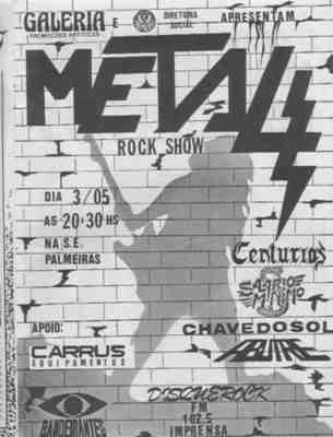 Concert flyer May 1986