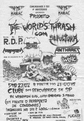 Concert flyer 1990