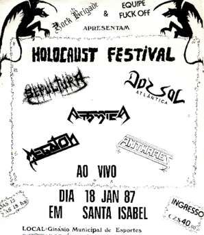Holocaust Festival in Sao Paulo 1987