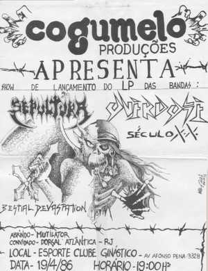 Tour for the promotion of the SEPULTURA / OVERDOSE album 1986