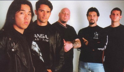 Paul di Anno with 3 guys of KARMA, 2002