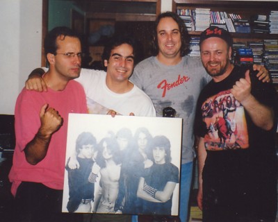 Metalmorphose members in 2002, with author