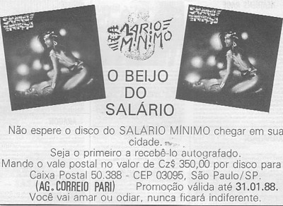 Salario Minimo advertisement for LP