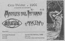 Angeles Del Infierno concert ticket