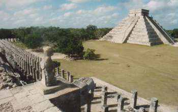 One of the many ruins in Mexico, this one is the Maya site Chichen Itza