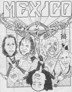 Cartoon to welcome the Scorpions in Mexico