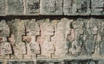 One of the many Death symbols on the ancient sites in Mexico