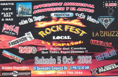 Rockfest 2002 with LA CRUZZ and PROFECIA